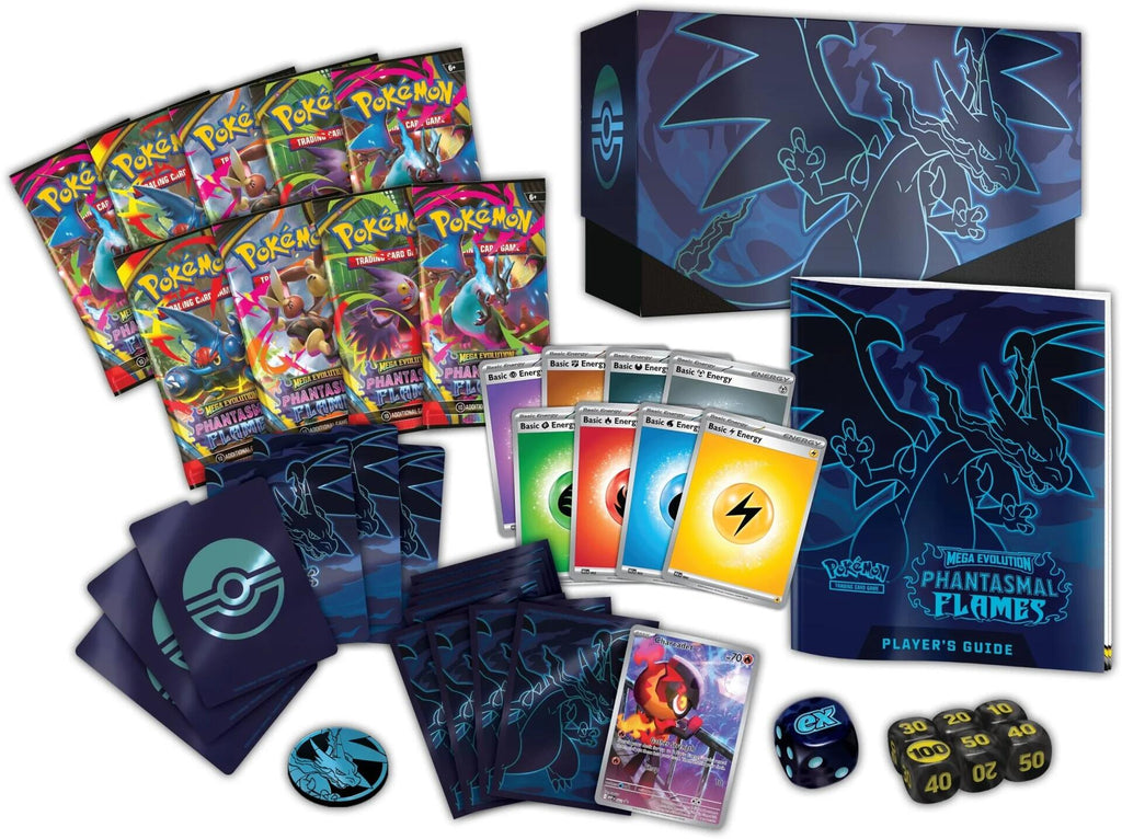 pokemon trading card game phantasmal flames three-booster blister msrp Mega Evolution: Phantasmal Flames