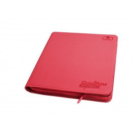 Ultimate Guard 12-Pocket Quadrow Zipfolio Xenoskin Red