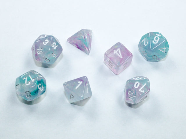 Nebula® Mini-hedral™ Wisteria/white 7-Die set