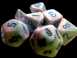 Festive® Mini-hedral™ Pop Art™/blue 7-Die set