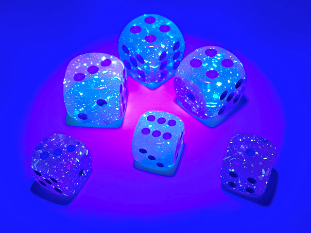 Gemini Gel Green-Pink/blue Luminary 12mm d6 Dice Block (36 dice)