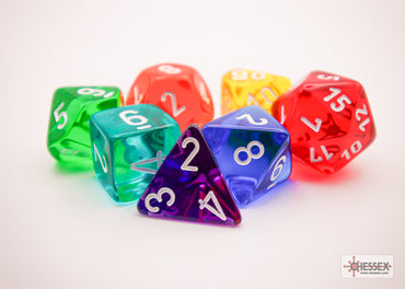 Prism Translucent GM & Beginner Player Polyhedral 7-Die Set