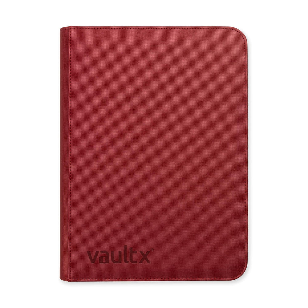 Vault X Exo-Tec 9-Pocket Zip Binder - Metallic Red