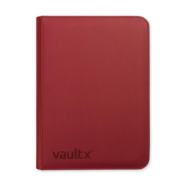 Vault X Exo-Tec 9-Pocket Zip Binder - Metallic Red