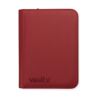 Vault X Exo-Tec 4-Pocket Zip Binder - Metallic Red
