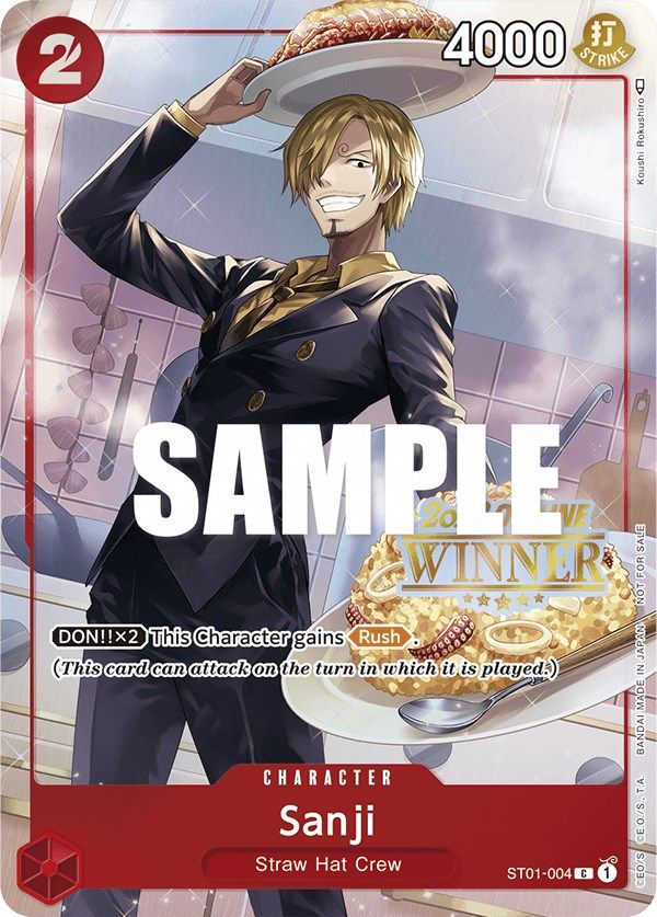 Sanji (ST01-004) (Offline Regional 2023) [Winner] [One Piece Promotion Cards]