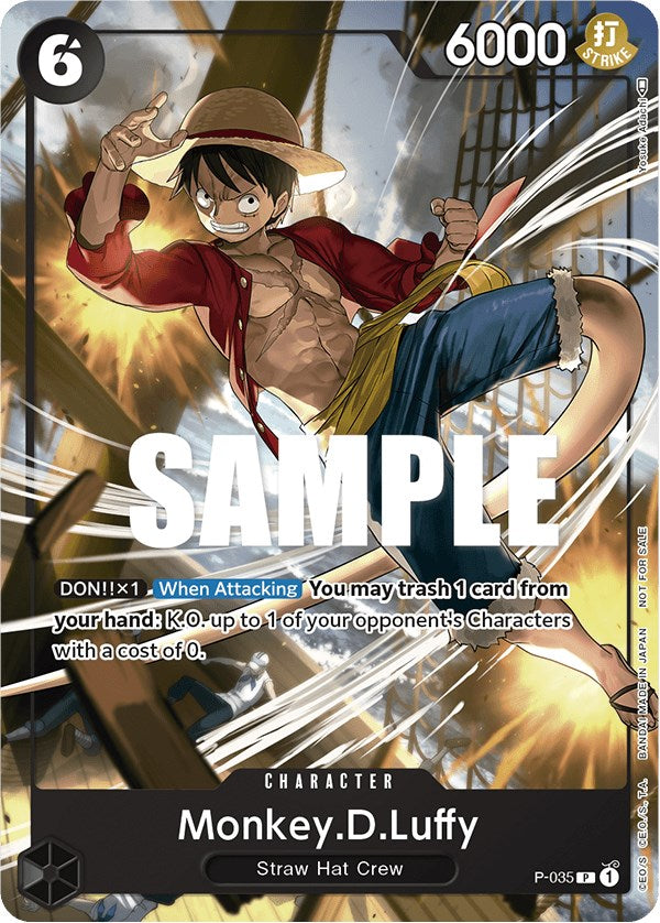 Monkey.D.Luffy (P-035) (Pirates Party Vol. 3) [One Piece Promotion Cards]