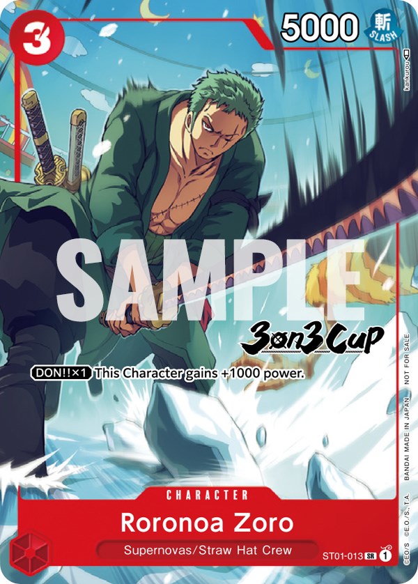 Roronoa Zoro (ST01-013) (3-on-3 Cup) [Participant] [One Piece Promotion Cards]