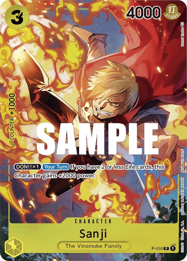 Sanji (P-034) (Event Pack Vol. 2) [One Piece Promotion Cards]