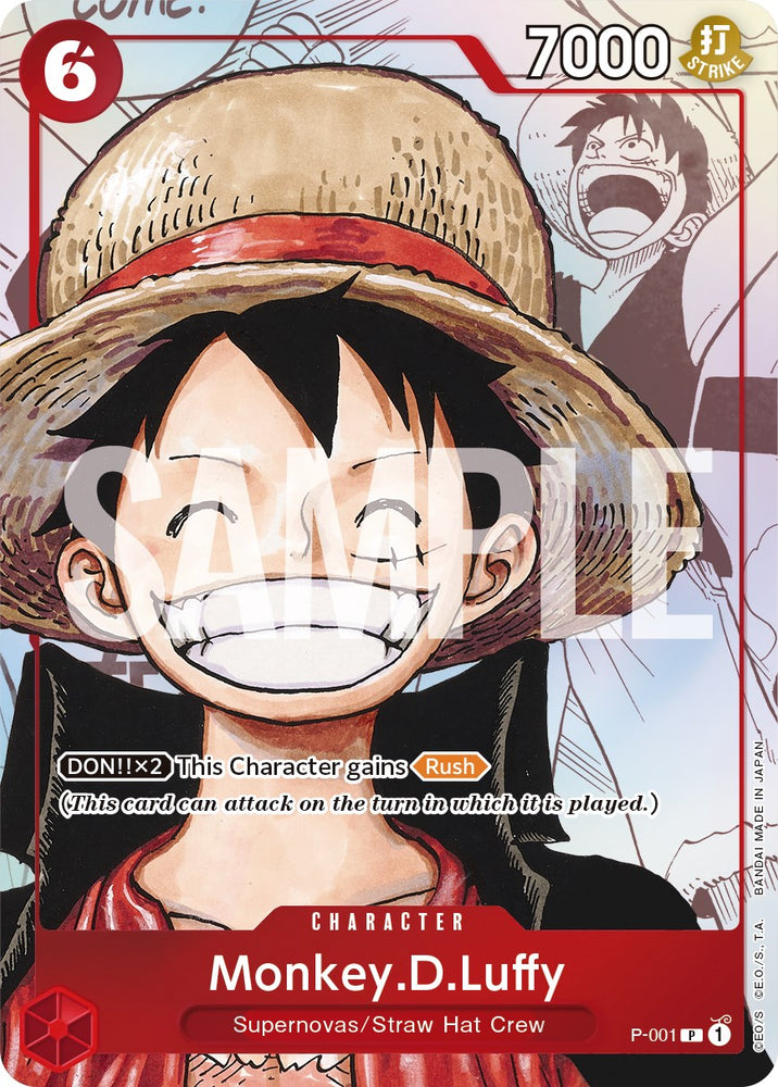 Monkey.D.Luffy (P-001) (Alternate Art) [One Piece Promotion Cards]