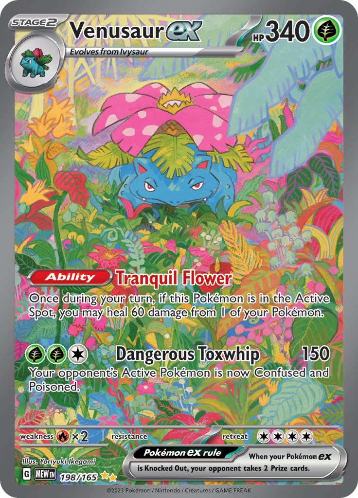 Venusaur ex (198/165) [Scarlet & Violet 151] Moderately Played Holofoil