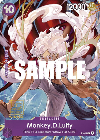 Monkey.D.Luffy (P-041) (1st Anniversary Tournament) [One Piece Promotion Cards]