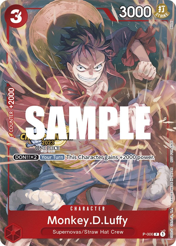 Monkey.D.Luffy (P-006) (CS 2023 Celebration Pack) [One Piece Promotion Cards]