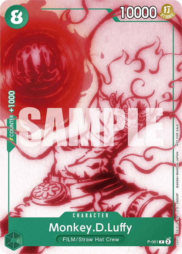 Monkey.D.Luffy (P-061) (Starter Deck 11: Uta Deck Battle) [One Piece Promotion Cards]