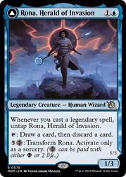 Rona, Herald of Invasion // Rona, Tolarian Obliterator [March of the Machine]