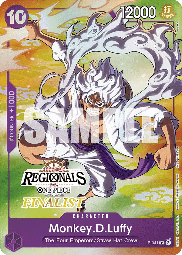 Monkey.D.Luffy (P-041) (Online Regional 2024 Vol. 2) [Finalist] [One Piece Promotion Cards]