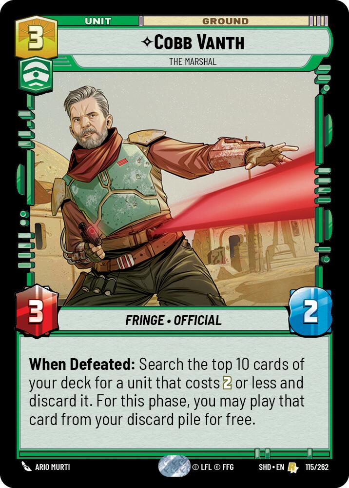 Cobb Vanth - The Marshal (115/262) (115/262) [Shadows of the Galaxy]