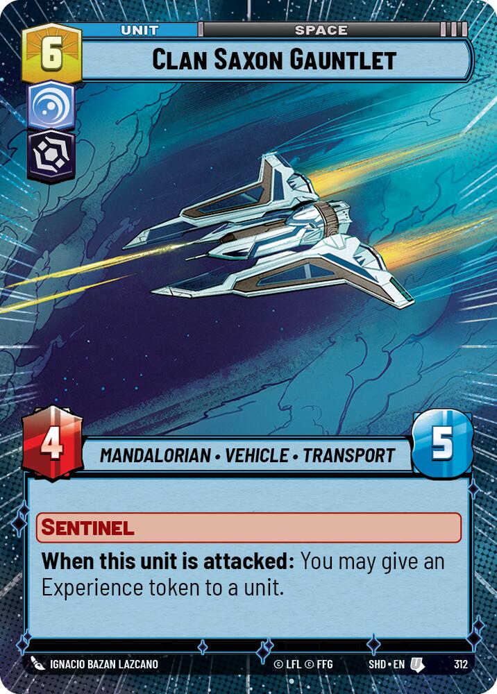 Clan Saxon Gauntlet (312) (Hyperspace) (312) [Shadows of the Galaxy]