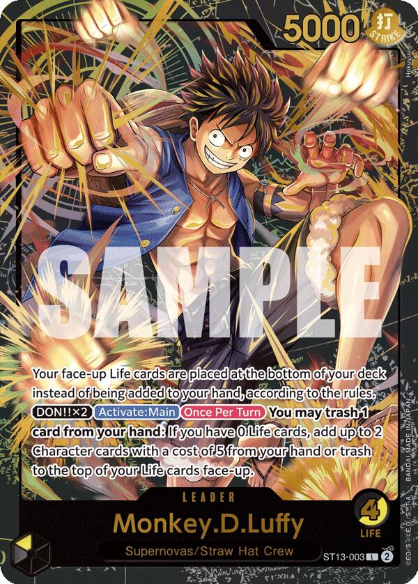 Monkey.D.Luffy (ST13-003) (Premium Card Collection -Leader Collection-) [One Piece Promotion Cards]