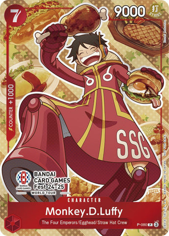 Monkey.D.Luffy (P-080) (Bandai Card Games Fest 24-25) [One Piece Promotion Cards]