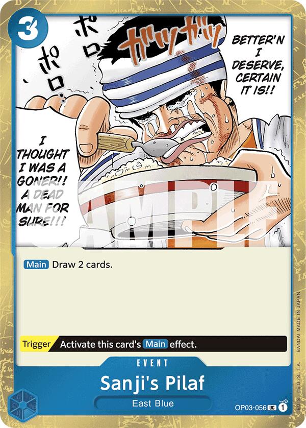 Sanji's Pilaf (OP03-056) (Alternate Art)(Jolly Roger Foil) [Premium Booster -The Best-]