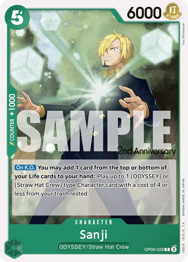 Sanji (OP09-028) [Emperors in the New World: 2nd Anniversary Tournament Cards]