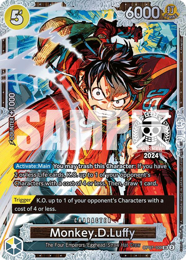 Monkey.D.Luffy (OP07-109) (Championship 2024 World Final 2nd Place) [One Piece Promotion Cards]
