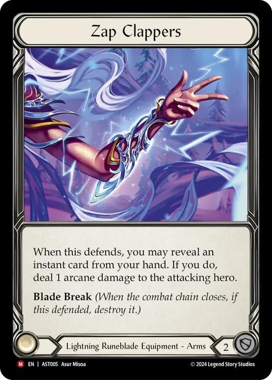 Zap Clappers [AST005] (Armory Deck: Aurora)  Rainbow Foil