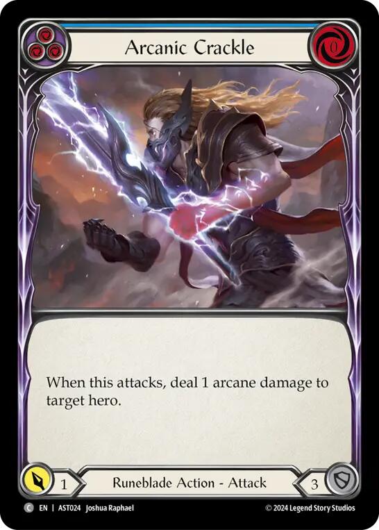 Arcanic Crackle (Blue) [AST024] (Armory Deck: Aurora)
