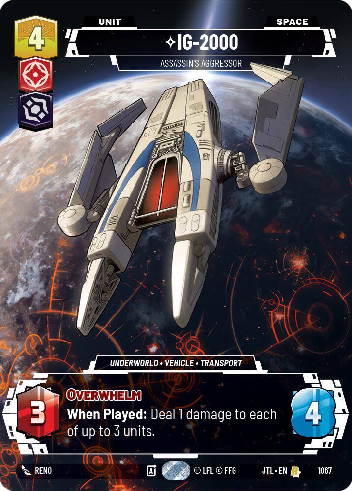 IG-2000 - Assassin's Aggressor (1067) (Prestige Foil) (1067) [Jump to Lightspeed]
