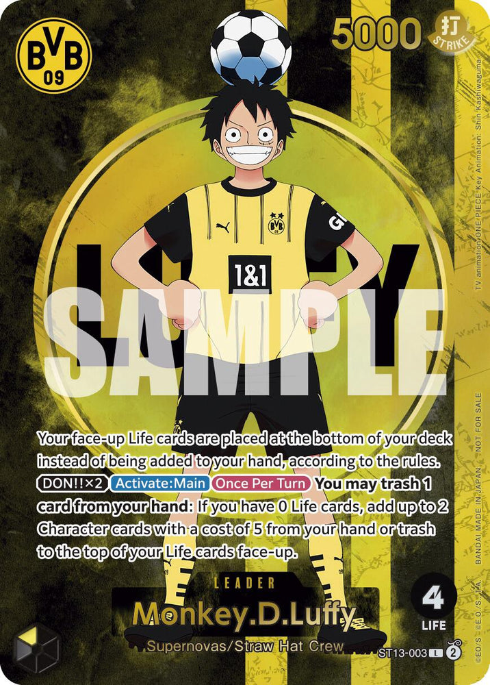 Monkey.D.Luffy (ST13-003) (BVB x One Piece Campaign) [One Piece Promotion Cards]
