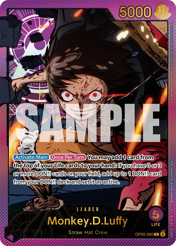 Monkey.D.Luffy (OP05-060) (SPR) [Extra Booster: Anime 25th Collection]