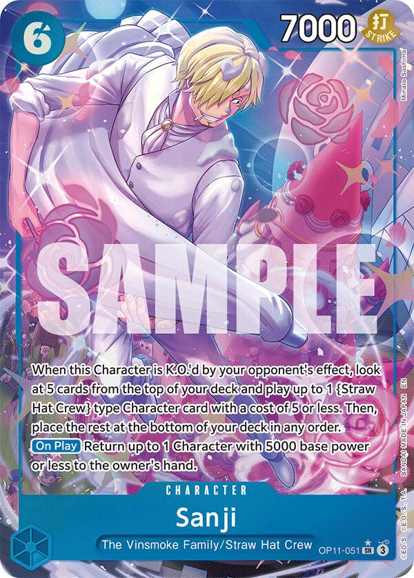 Sanji (OP11-051) (Alternate Art) [A Fist of Divine Speed]