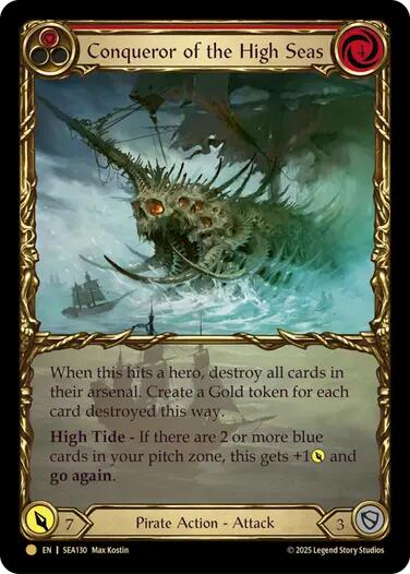 その他 Conqueror of the High Seas cold foil Conqueror of the High Seas (Treasure) [SEA130] (High Seas