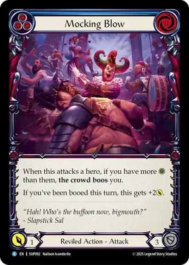Mocking Blow (Blue) [SUP092] (Super Slam)  Rainbow Foil