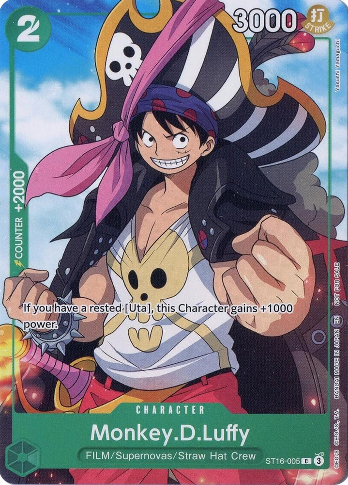 Monkey.D.Luffy (ST16-005) (Welcome Pack Vol. 2) [One Piece Promotion Cards]