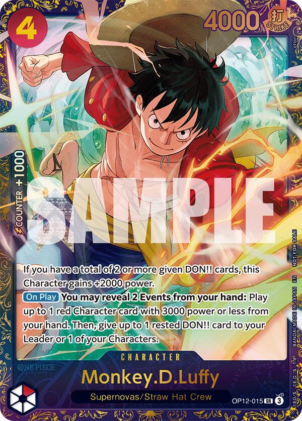 Monkey.D.Luffy (OP12-015) (Treasure Cup 2025) [One Piece Promotion Cards]