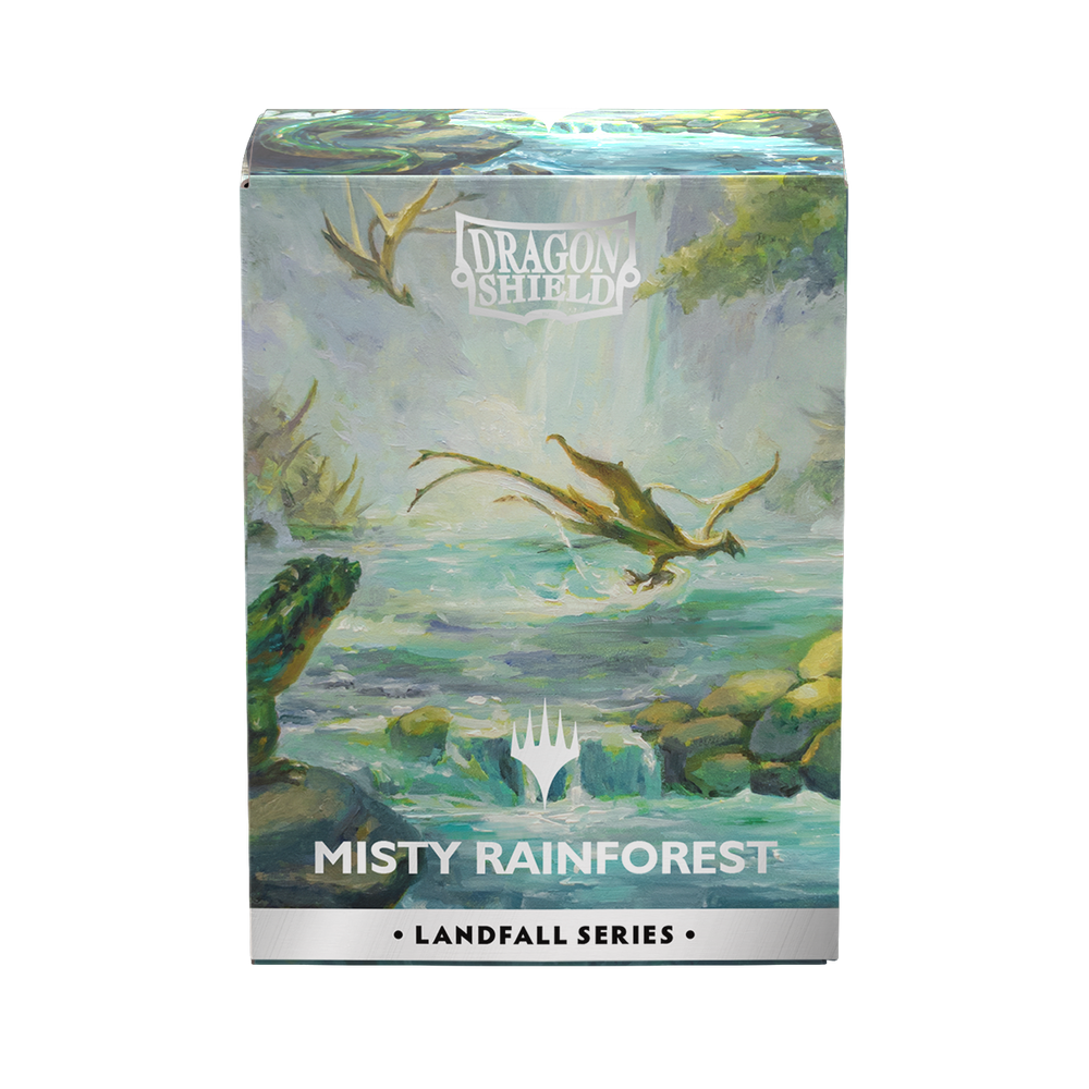 Dragon Shield: Standard 100ct Sleeves - Landfall Series - Misty Rainforest (Dual Matte)