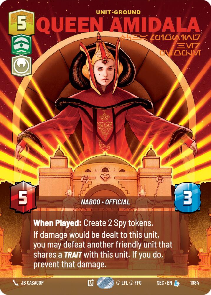 Queen Amidala - Championing Her People (Prestige Foil) (1084) (1084) [Secrets of Power]