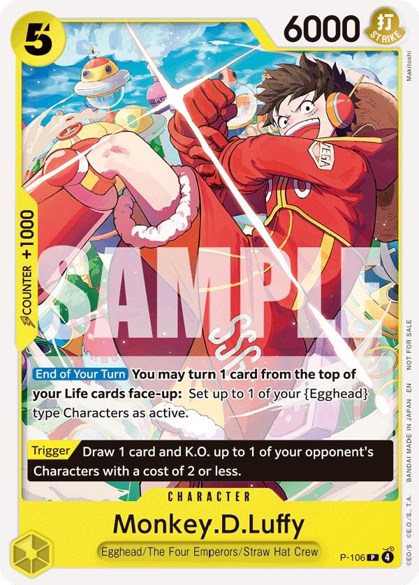 Monkey.D.Luffy (P-106) (Store Tournament 2025 Vol. 4) [One Piece Promotion Cards]