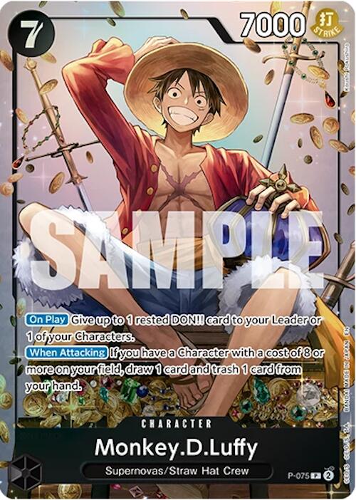 Monkey.D.Luffy (P-075) (Tin Pack Set Vol. 2) [One Piece Promotion Cards]