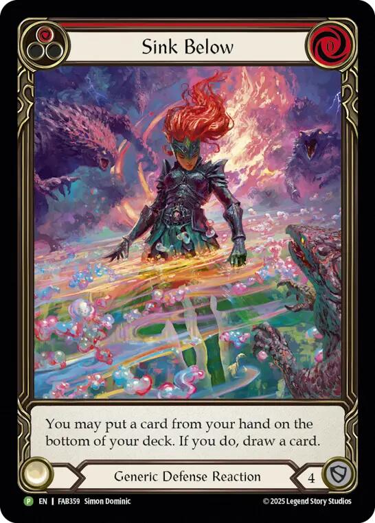 Sink Below (Red) [FAB359] (Promo) Rainbow Foil