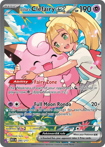Lillie's Clefairy ex (280/217) [Mega Evolution: Ascended Heroes]