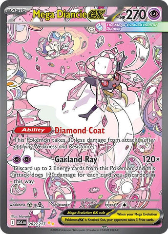 Mega Diancie ex (282/217) [Mega Evolution: Ascended Heroes]