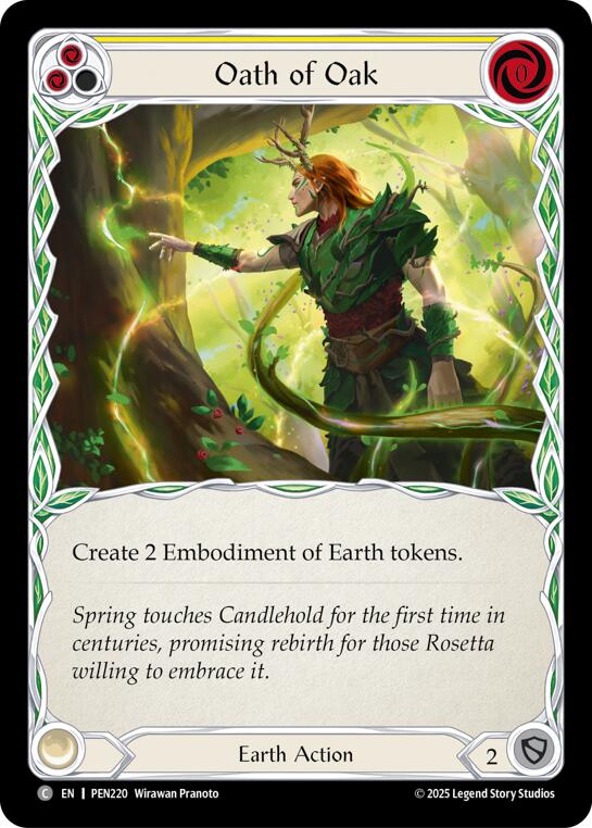 Oath Of Oak (Yellow) (Regular) [PEN220] (Compendium of Rathe)