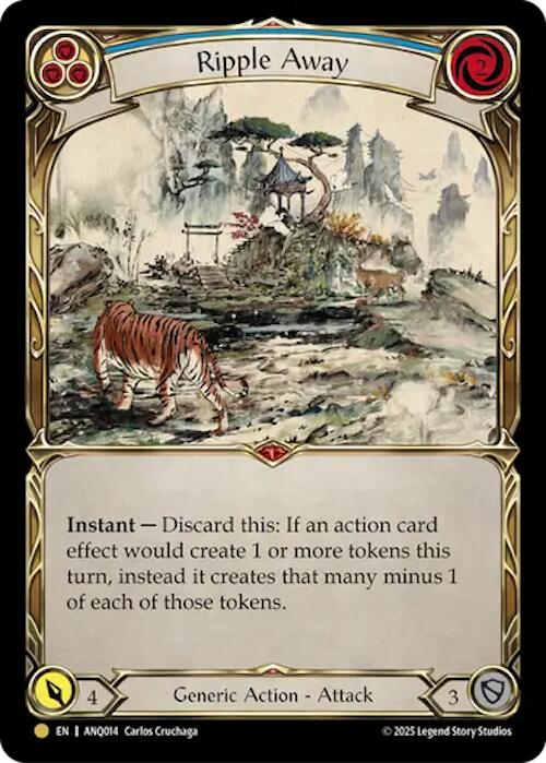 Ripple Away (Blue) (Gold) [ANQ014] (Compendium of Rathe - Antiquity Pack)