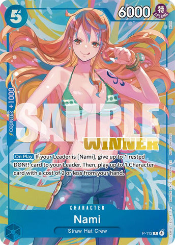 Nami (P-112) (Heroines Battle Winner Pack) [One Piece Promotion Cards]