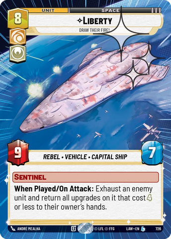 Liberty - Draw Their Fire! (726) (Hyperspace Foil) (726) [A Lawless Time]