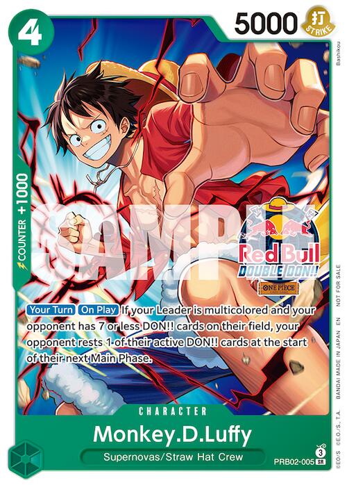 Monkey.D.Luffy (PRB02-005) (Red Bull Double Don!!) [One Piece Promotion Cards]