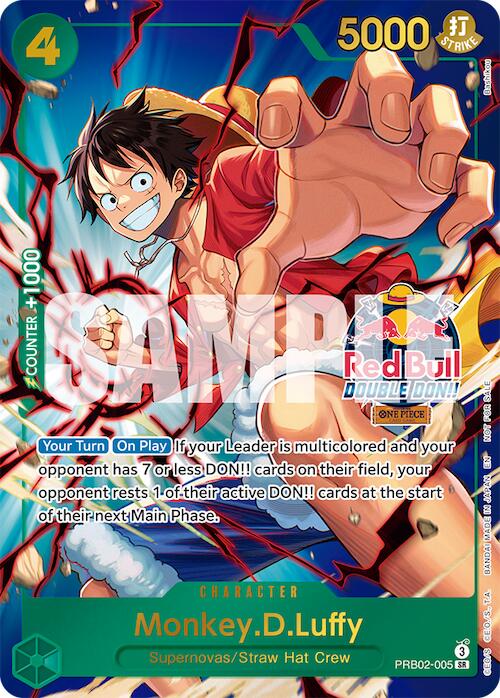 Monkey.D.Luffy (PRB02-005) (Red Bull Double Don!!) (Winner) [One Piece Promotion Cards]
